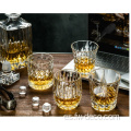 Set de copa de whisky personalizado con copas de vino de cristal